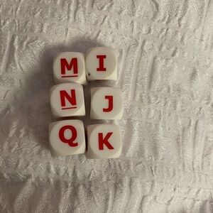 Dicecapades Board Game Replacement Letter Dice Set of 6 Or Make A Word